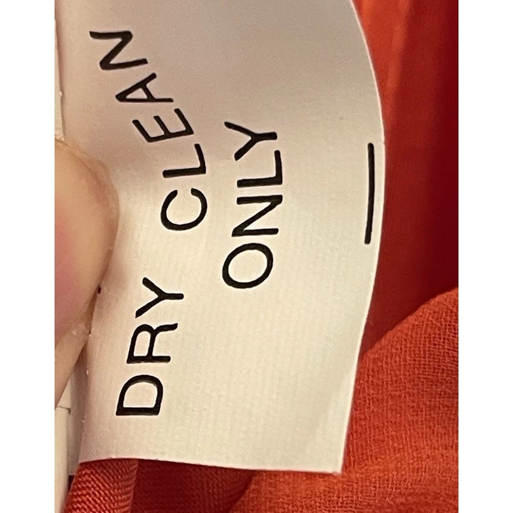 Morilee Strapless Orange Chiffon Empire Waist Dress Flowy Formal Prom Gown Event - Picture 8 of 10
